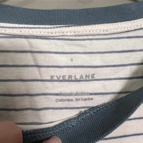 Everlane | Striped Cotton T-Shirt | Size Small - Picture 2 of 6